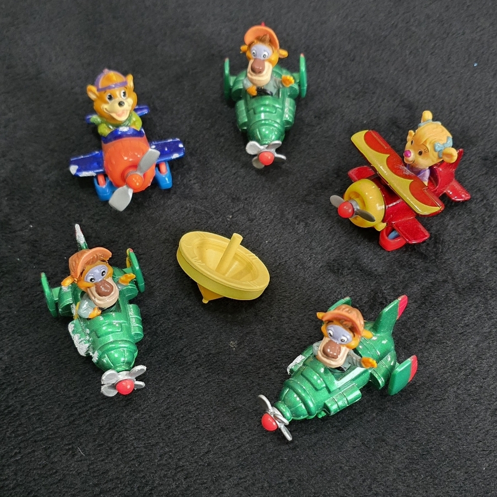 Vintage Disney Toys McDonald's Happy Meal Tailspin Figures Die-Cast Planes 1989